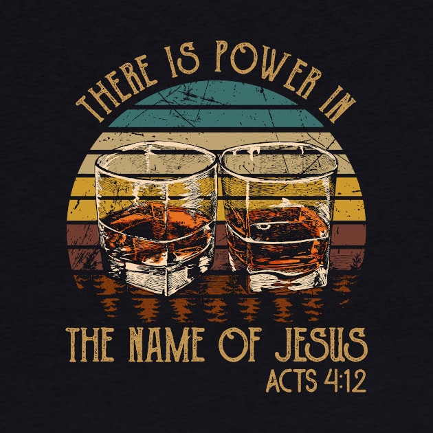 There Is Power In The Name Of Jesus Whisky Mug by KatelynnCold Brew